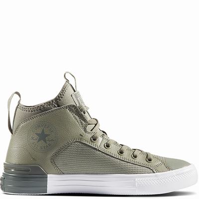 Converse Chuck Taylor All Star Ultra Mid Tops Womens - Dark/White Shoes (905IHDLU)